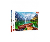 Puzszle 500 - Jezioro Braies, Włochy !!, 500 elementów, Puzzle