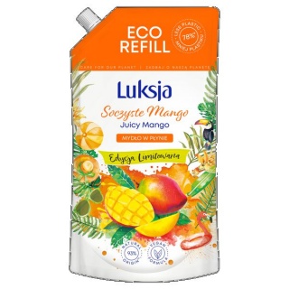 LUKSJA MYDŁO W PŁYNIE 900ML.ZAPAS MANGO, Mydła i dozowniki, Art. higieniczne i dozowniki