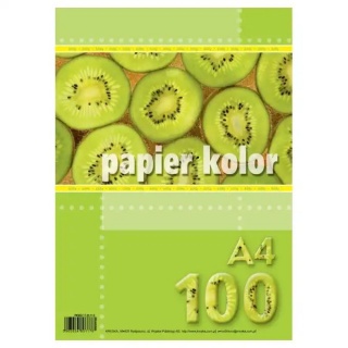 PAPIER A4 /100/ POPIELATY, Papier ksero kolorowy, Papier