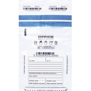 Koperta bezpieczna OFFICE PRODUCTS, M5, 150x220mm, 50szt., transparentna, Koperty, Koperty i akcesoria do wysyłek