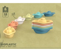 ŁÓDECZKI Z BIOPLASTIKU 6EL. 6084, Zabawa w wodzie, Zabawki
