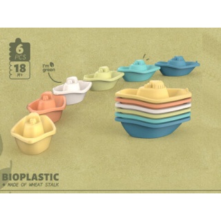 ŁÓDECZKI Z BIOPLASTIKU 6EL. 6084, Zabawa w wodzie, Zabawki