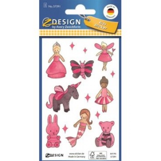 NAKLEJKI GLITTER KIDS 57391, Naklejki, Art. kreatywne
