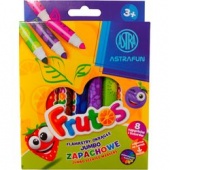 FLAMASTRY ZAPACHOWE JUMBO ASTRAFUN FRUTOS 8KOL., Flamastry, Plastyka