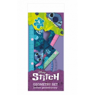 ZESTAW GEOMETRYCZNY 4 ELEM.STITCH DISNEY CORE, Zestawy, Art. kreślarskie