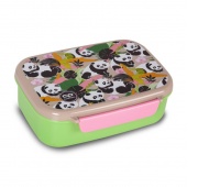 CP ŚNIADANIÓWKA Z PRZEGRÓDKĄ FOODYX PANDA GANG, Śniadaniówki, Bidony i śniadaniówki