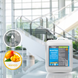 Uniwersalny środek CLINEX Multi Clean, do mycia powierzchni wodoodpornych, Mango, 5l, Środki czyszczące, Artykuły higieniczne i dozowniki
