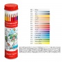 Kredki CARAN D'ACHE Swisscolor, w metalowej tubie, z kolorowanką, 18 szt., mix kolorów, Plastyka, Artykuły szkolne