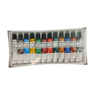 FARBY OLEJNE 12 KOLORÓW 12ml, Farby, Plastyka