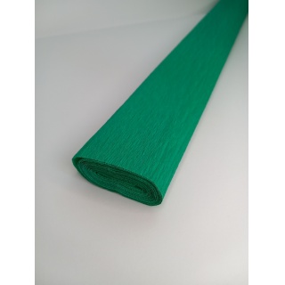 KREPINA 50x250cm ciemno zielona, Bibuła, krepina, Plastyka