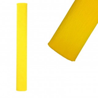 KREPINA 50x250cm cytrynowa, Bibuła, krepina, Plastyka