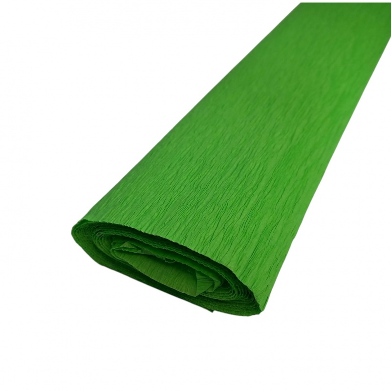 KREPINA 50x250cm jasno zielona, Bibuła, krepina, Plastyka