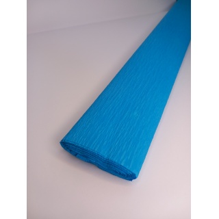 KREPINA 50x250cm niebieska, Bibuła, krepina, Plastyka