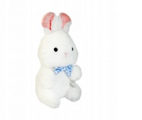 PLUSZ KRÓLIK BIAŁY Z MUCHĄ 23 CM, Maskotki, Zabawki