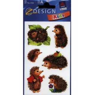 NAKLEJKI KIDS JEŻ 4306, Naklejki, Art. kreatywne