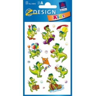 NAKLEJKI KIDS SMOK 54043, Naklejki, Art. kreatywne