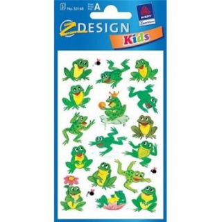 NAKLEJKI KIDS ŻABA 53168, Naklejki, Art. kreatywne