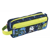 Pencil case sachet KEYROAD, 21,5x9x5,5 cm, Dino