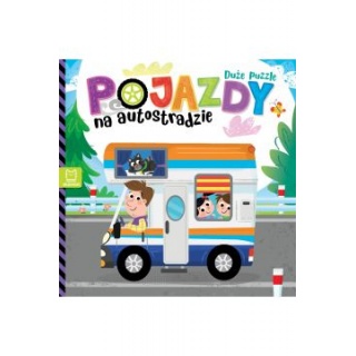Pojazdy na autostradzie. Duże puzzle, Do czytania, Książeczki