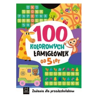 100 kolor. łamigłówek. Zadania dla przedszkol.5L, Edukacyjne, Książeczki