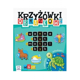 Krzyżówki obrazkowe z wesołym żółwikiem. Od 6 lat, Edukacyjne, Książeczki