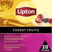 Tea LIPTON, pyramids, black, forest fruits, 20 bags