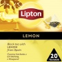 Tea LIPTON, pyramids, black, lemon, 20 bags