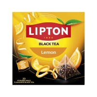 Herbata LIPTON Discovery Collection, czarna, cytryna, 20 piramidek
