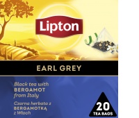 Tea LIPTON, pyramids, black, Earl Grey, 20 bags