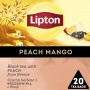 Herbata LIPTON, piramidki, czarna, brzoskwinia z mango, 20 torebek, Herbaty, Artykuły spożywcze