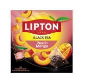 Tea LIPTON Discovery Collection, black, peach and mango, 20 pyramids
