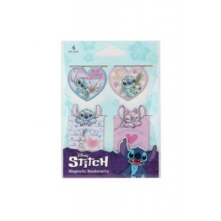 ZAKŁADKI MAGNETYCZNE 4szt.MIX WZÓR 1 STITCH DISN., Okładki i dodatki, Zeszyty i bloki