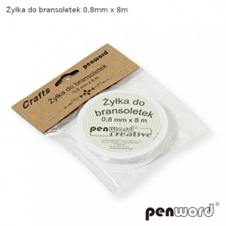 ŻYŁKA DO BRANSOLETEK 0,8MMX8M, Pozostałe, Art. kreatywne