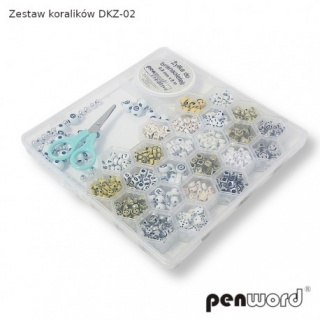 ZESTAW KORALIKÓW DKZ-02, Koraliki, Art. kreatywne
