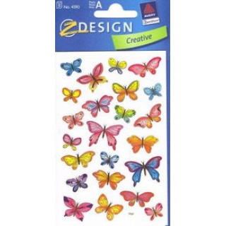 NAKLEJKI CREATIVE MOTYL, Naklejki, Art. kreatywne