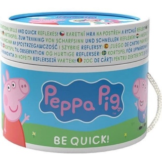 JM GRA BĄDŹ JAK NAJSZYBSZY BE QUICK ! PEPPA PIG, Karty, Gry