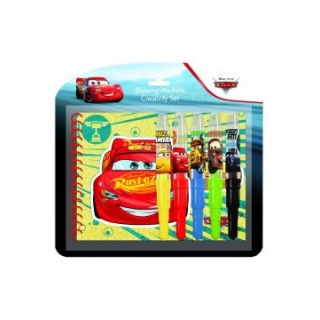 JM DMUCHANE MARKERY CARS ZESTAW 5 SZT + NOTES, Kreatywne, Zabawki