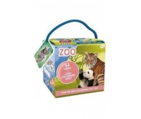 JM GRA MEMORY + KOLOROWANKA ZOO 64 KARTY, Domino i memos, Gry