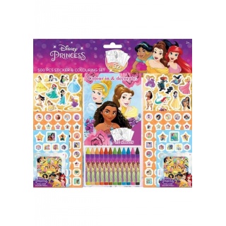 JM ZESTAW DO KOLOROWANIA I WYKLEJANIA 500 DISNEY P, Kolorowanki, Książeczki