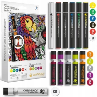 ZESTAW CHAMELEON Colour&Blending System NR1 18el., Flamastry, Plastyka