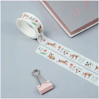 MESHU TAŚMA DEKORACYJNA "CUTE DEER" 1,5cmx3m., Dekoracyjne, Taśmy