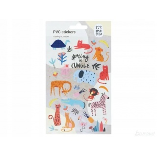 MESHU NAKLEJKI PVC "SPRING IN JUNGLE" 31szt., Naklejki, Art. kreatywne