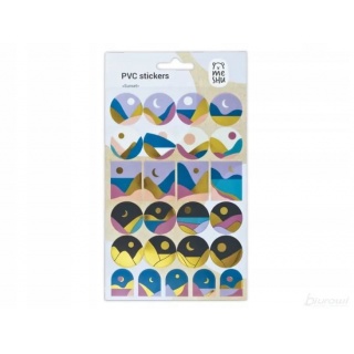 MESHU NAKLEJKI PVC "SUNSET" 25szt., Naklejki, Art. kreatywne