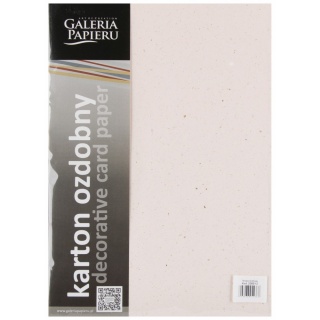 KARTON OZD. A4 220g TERRAZZO KREMOWY 20ark, Brystole, kartony, Papier