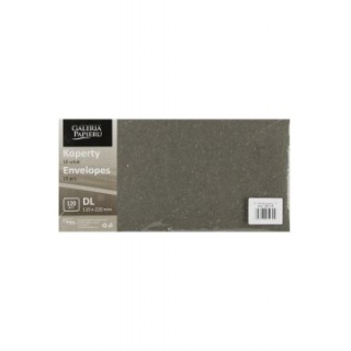 KOPERTA OZD. DL 120g WOOD CZARNY K 10szt., Koperty kolorowe i ozdobne, Koperty i akcesoria do wysyłek