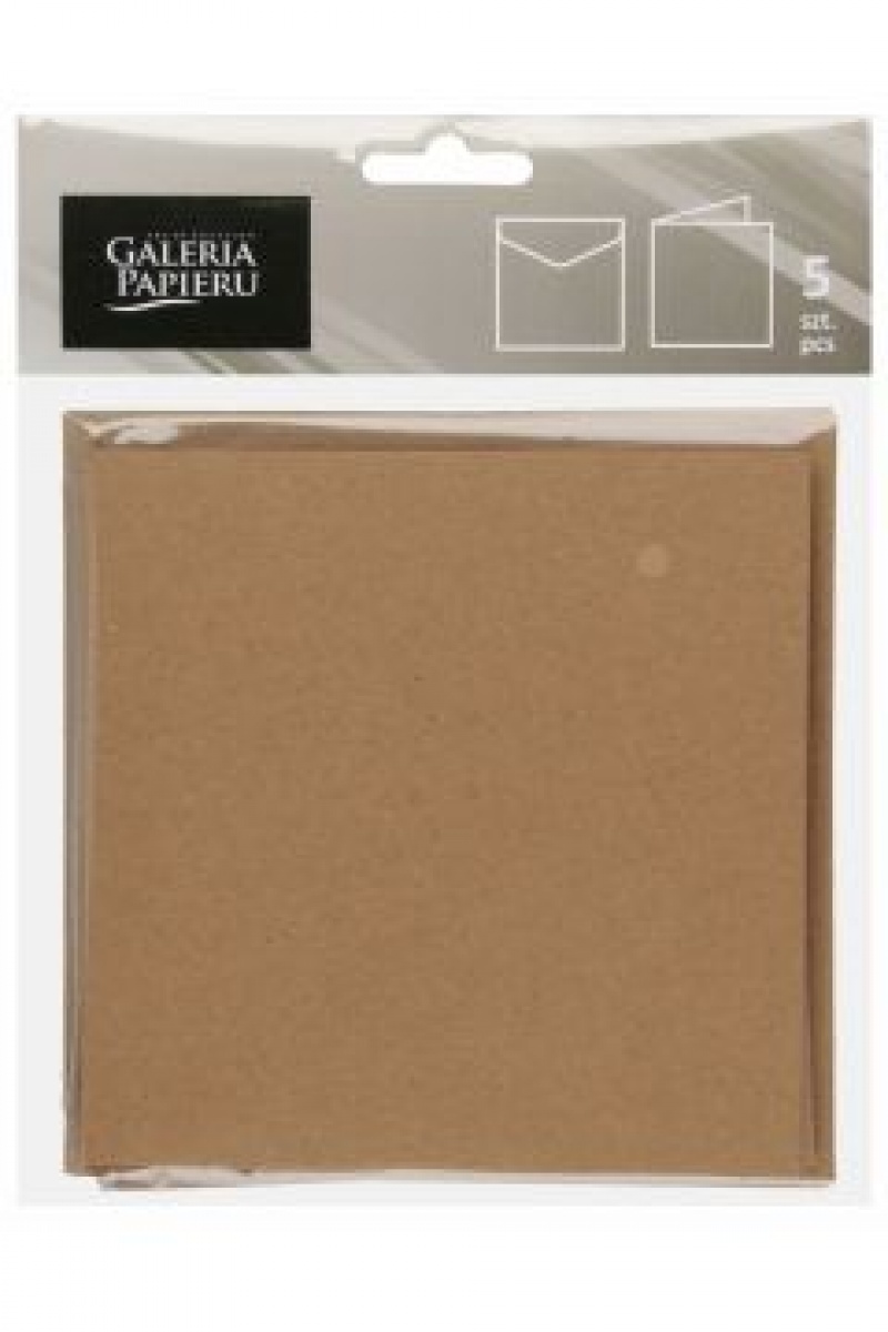 BAZA DO KARTEK, KARN.I KOP.145x145 KRAFT C.BEŻ./5/, Papiery specjalne, Papier