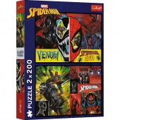 Puzzle 2x200 - Dzień i noc Spiderma !!, 2w1, Puzzle