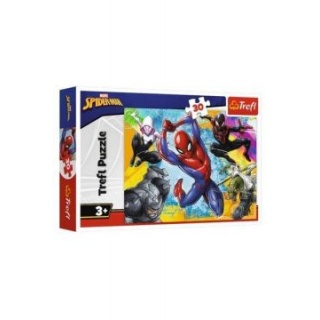 Puzzle 30 - Kolory spider-mana !!, 30 elementów, Puzzle