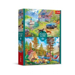 Puzzle 2x500 - Letni relaks !!, 2w1, Puzzle