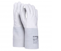 Welding gloves DONAU SAFETY DS-WELTIG, TIG, goat leather, size 10/XL, white-grey